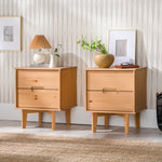 Sloane Mid Century Modern Solid Wood Nightstand Thumbnail