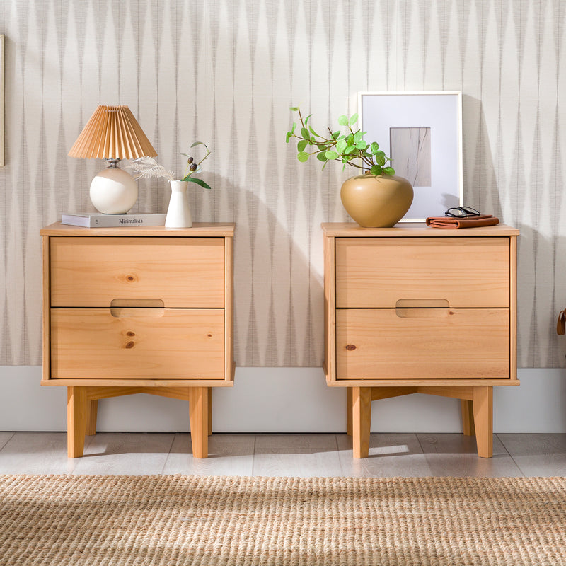 Sloane Mid Century Modern Solid Wood Nightstand