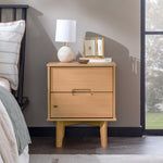 Sloane Mid Century Modern Solid Wood Nightstand Thumbnail