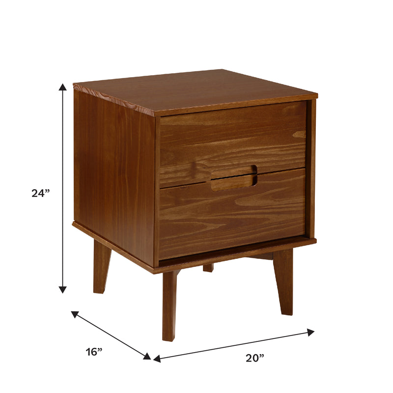 Sloane Mid Century Modern Solid Wood Nightstand