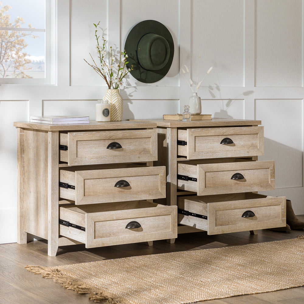 Odette Transitional Farmhouse Nightstand Walker Edison Odette Transitional Farmhouse Nightstand Walker Edison