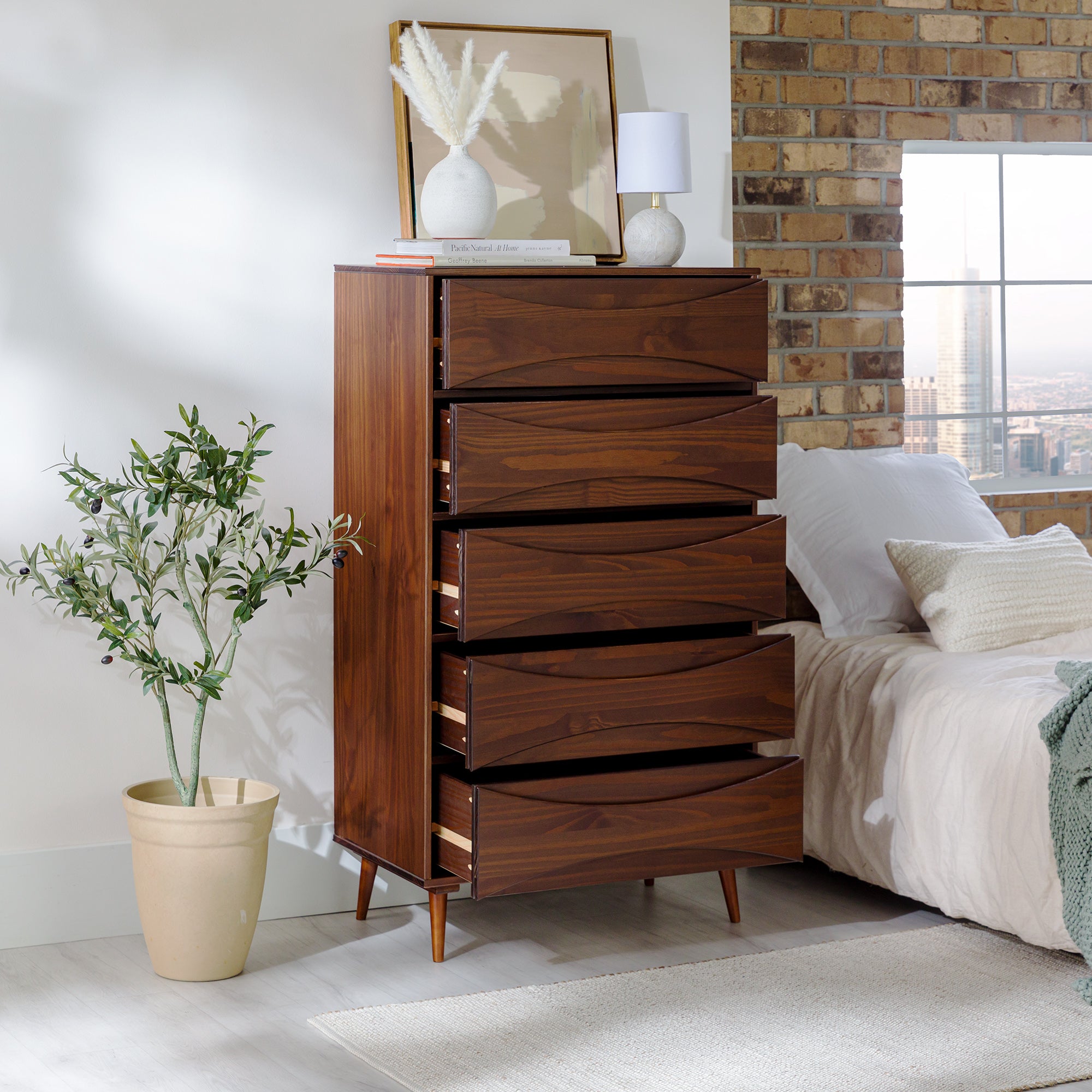 atticus solid wood mid century modern dresser Amazon.com: Walker Edison Atticus Mid-Century Modern Detailed-Drawer Solid Wood Dresser, 59 Inch, Caramel : Home & Kitchen