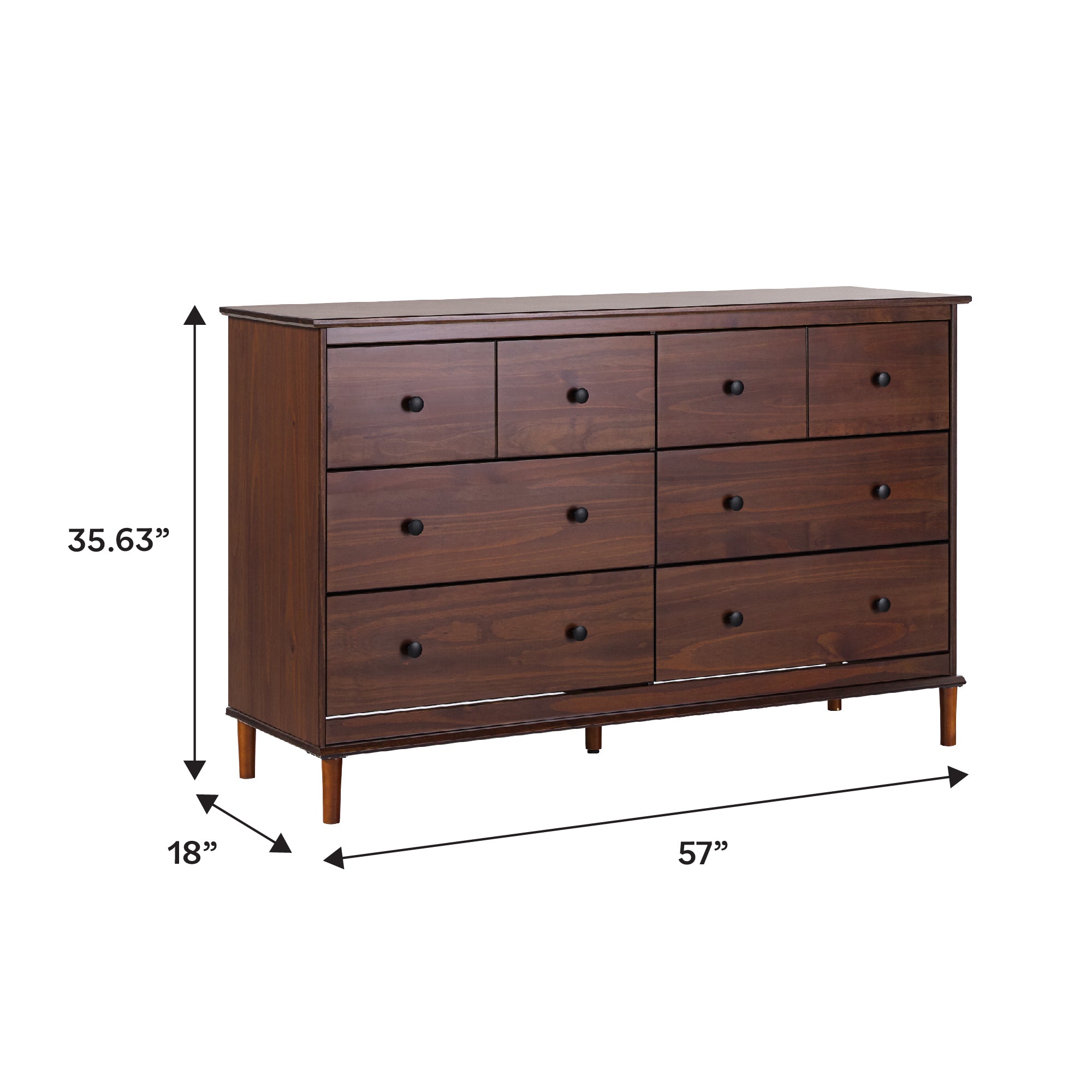 Spencer Solid Wood Transitional Dresser: Timeless Style – Walker Edison