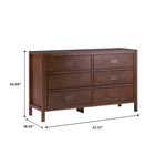 Lydia Solid Wood Modern Contemporary Dresser Thumbnail