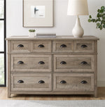 Odette Transitional Farmhouse Collection (Dresser or Nightstand) Bedroom Walker Edison Dresser Grey Wash  Thumbnail