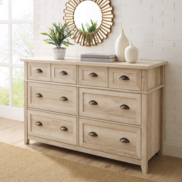 Odette Transitional Farmhouse Collection (Dresser or Nightstand) Bedroom Walker Edison 