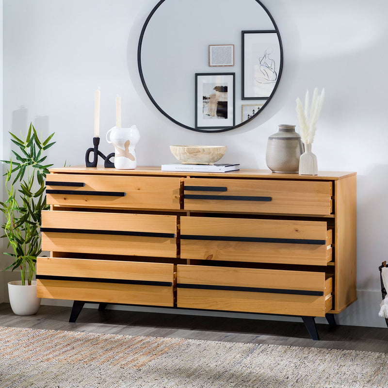 6-Drawer Solid Wood Modern Dresser – Walker Edison