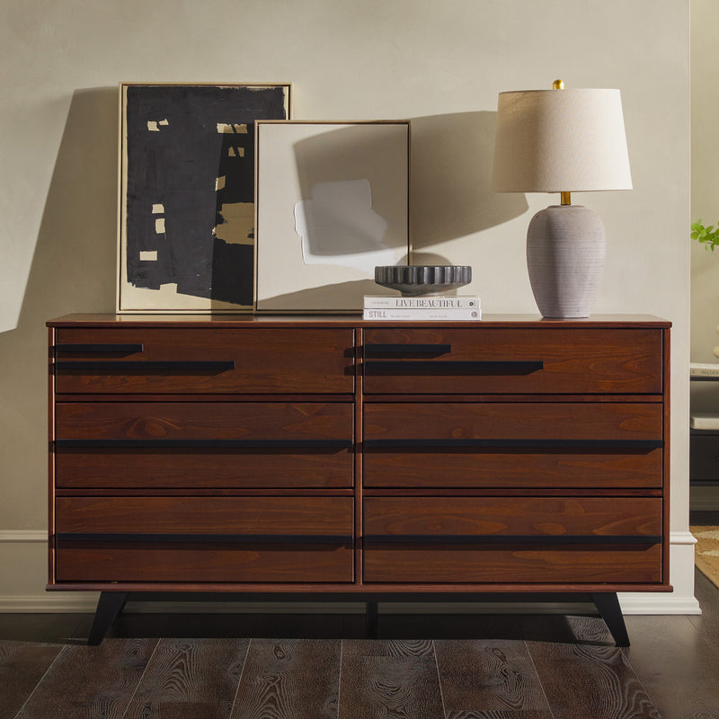 Rebecca 6-Drawer Solid Wood Modern Dresser