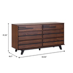 Rebecca 6-Drawer Solid Wood Modern Dresser Thumbnail