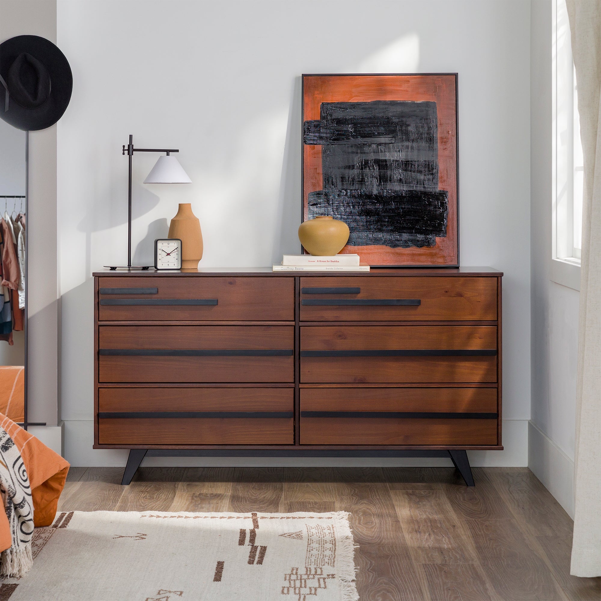 6-Drawer Solid Wood Modern Dresser – Walker Edison