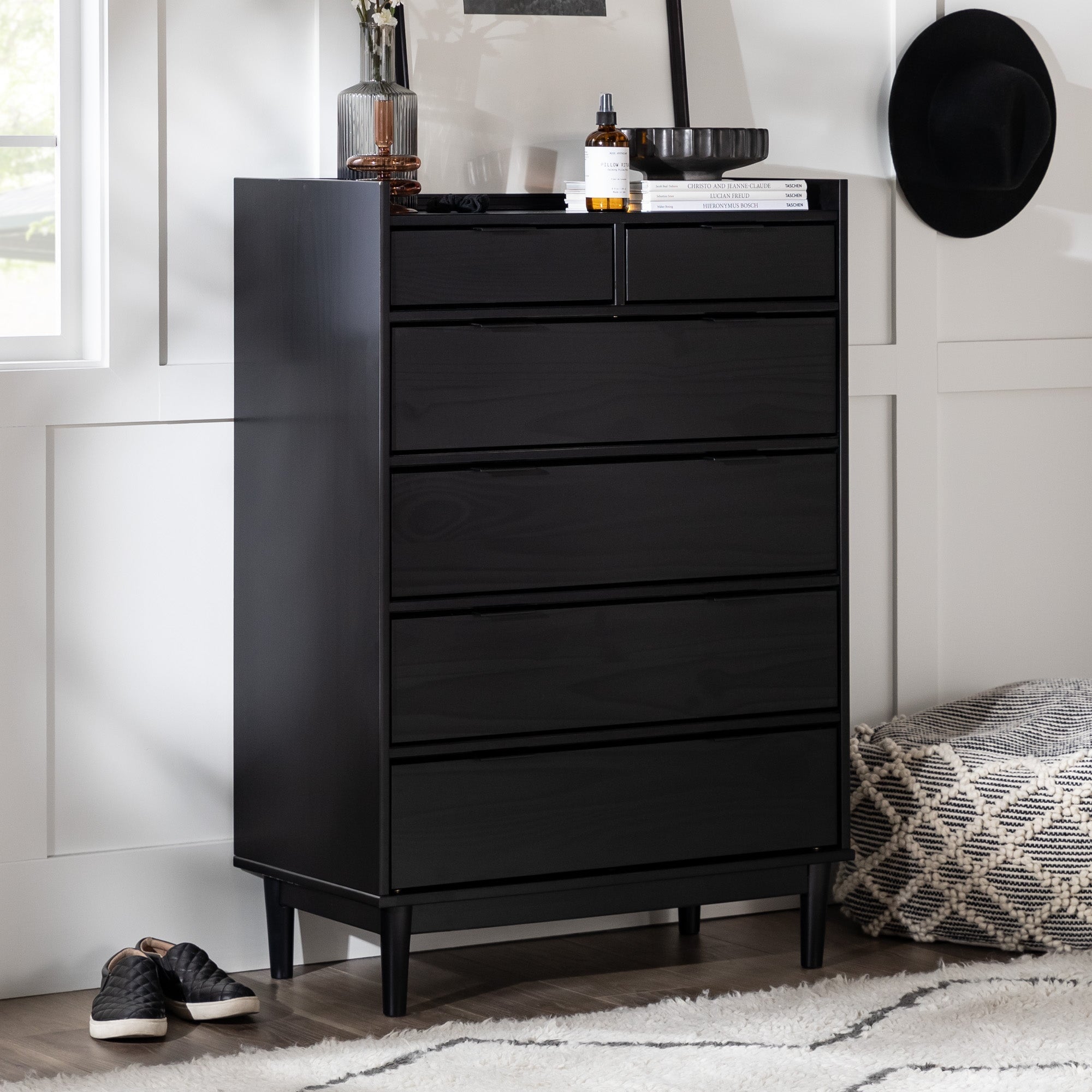 Lee Mid-Century Modern Wood Nightstand | Walker Edison