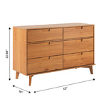 Sloane Mid Century Modern Solid Wood Dresser Thumbnail