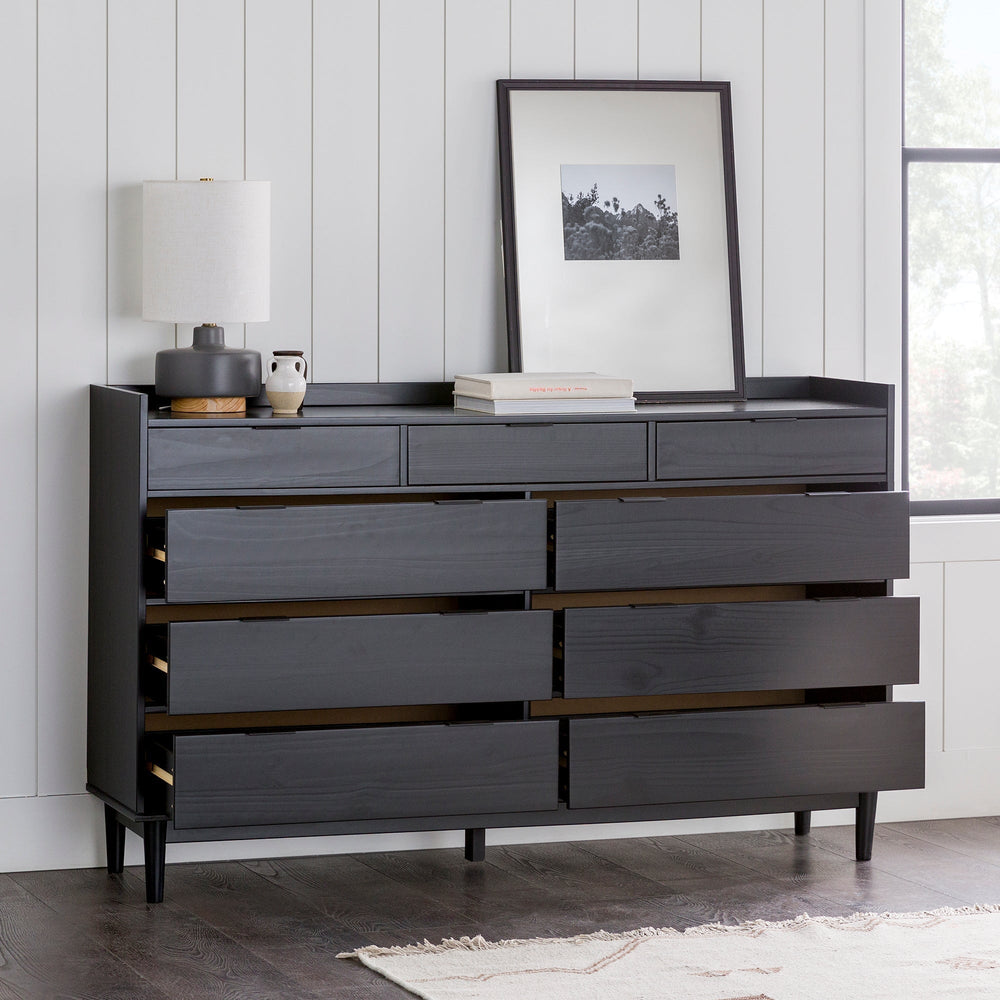 Lee Mid-Century Modern Wood Dresser Walker Edison Lee Mid-Century Modern Wood Dresser Walker Edison