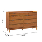 Lee Mid-Century Modern Wood Dresser Thumbnail