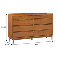lee mid-century modern 9-drawer dresser product info and reviews Lee Mid-Century Modern Wood Dresser – Walker Edison
