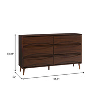 atticus solid wood mid-century modern dresser product info and reviews mcm dresser Atticus Solid Wood Mid-Century Modern Dresser, Caramel