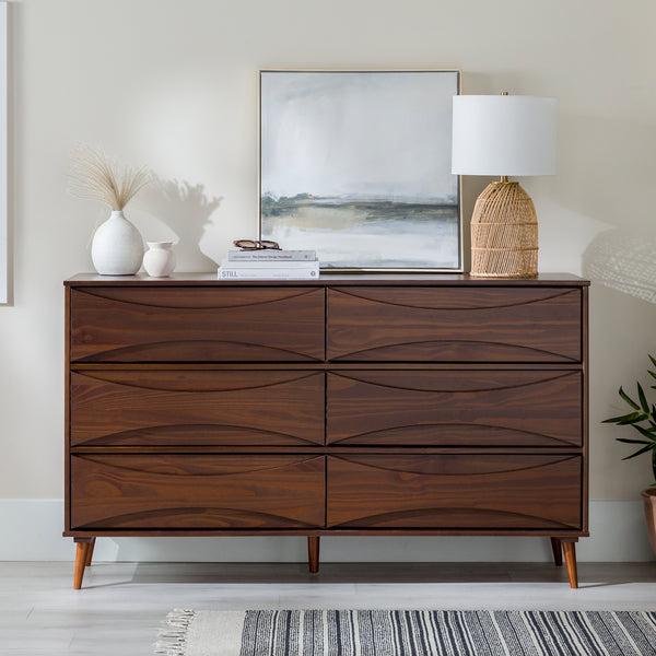 Atticus Solid Wood Mid-Century Modern Dresser