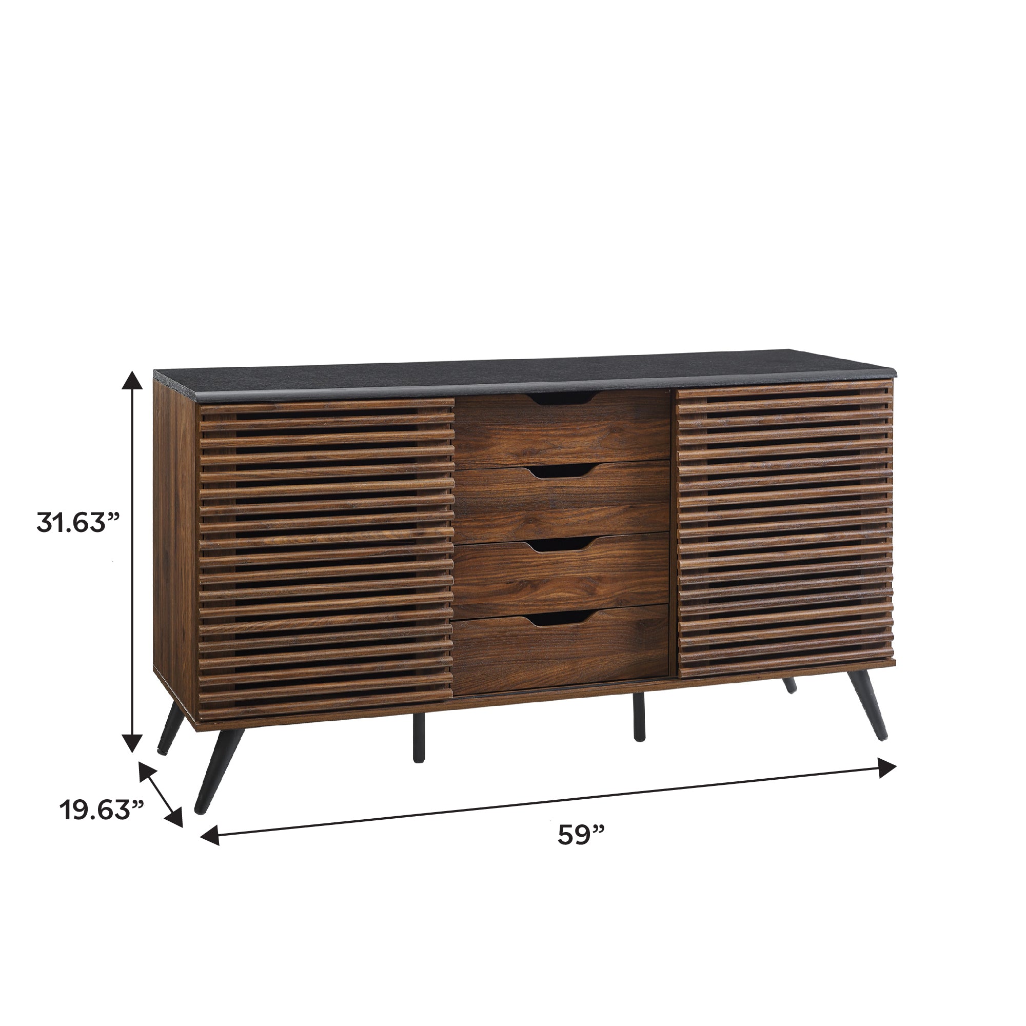 Havana Sliding Door Drawer Sideboard / TV Stand – Walker Edison