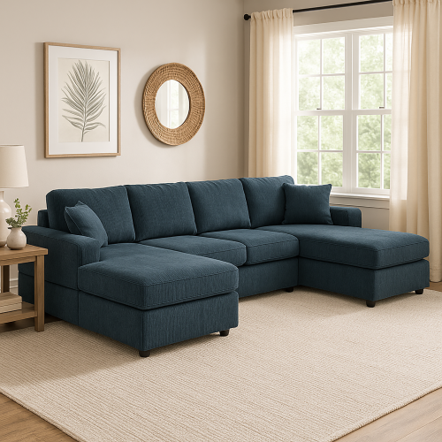 Walker Edison Sectional Sofa - Thumbnail 3