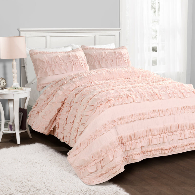 LushDecor - Belle Quilt 3 Piece Set