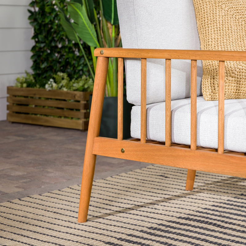 Circa Modern Solid Wood Spindle Patio Lounge Chair - WHS Outdoor Walker Edison 