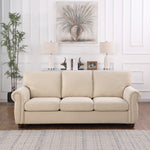 Chenille Country Rustic 3 Seater Sofa Thumbnail