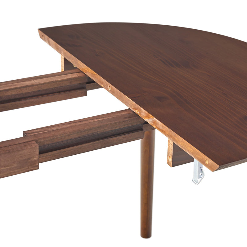 Mid-Century Damsel Extension Dining Table with Removable Leaf Dining / Kitchen Walker Edison 