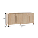 Chantelle Modern Curved Buffet Sideboard & TV Stand Thumbnail