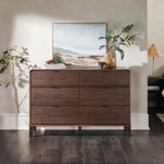 Elias 6-Drawer Contemporary Dresser with Curved Top Thumbnail