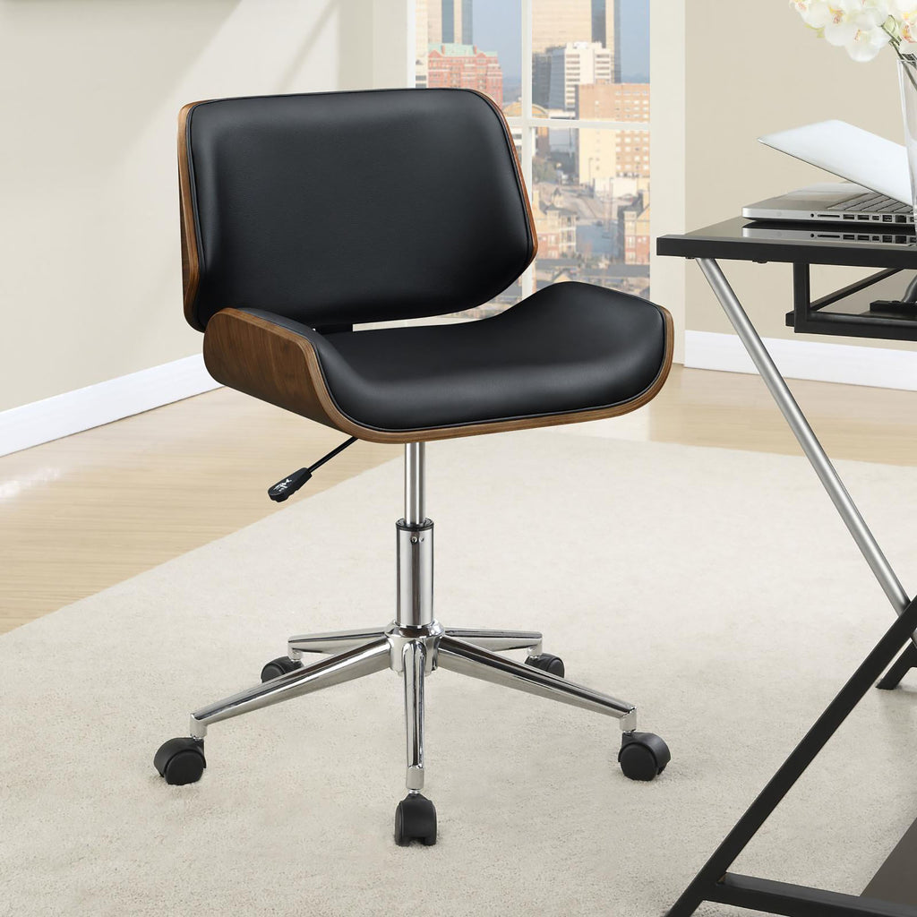 Swivel Chairs Home Walker Office Chair Vegan Leather Desk Chair