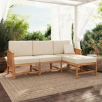 Modern Solid Wood 3-Piece Outdoor Sectional Set Outdoor Walker Edison Brown  Thumbnail