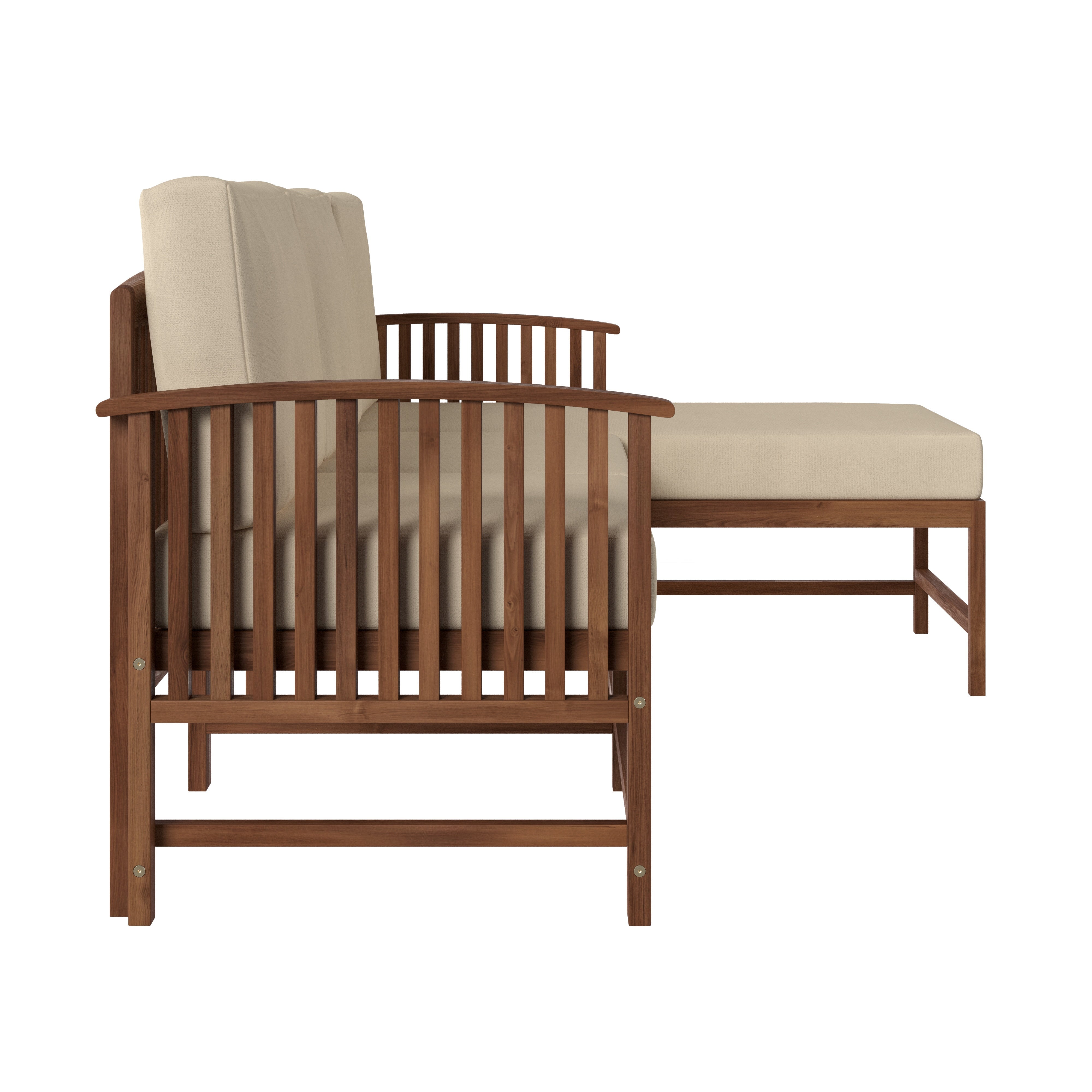 Midland Modern Solid Wood 3-Piece Outdoor Dining Set | Walker Edison