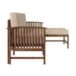 Modern Solid Wood 3-Piece Outdoor Sectional Set Outdoor Walker Edison  Thumbnail