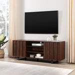 60" Modern TV Cabinet with Paneled Doors Living Room Walker Edison  Thumbnail