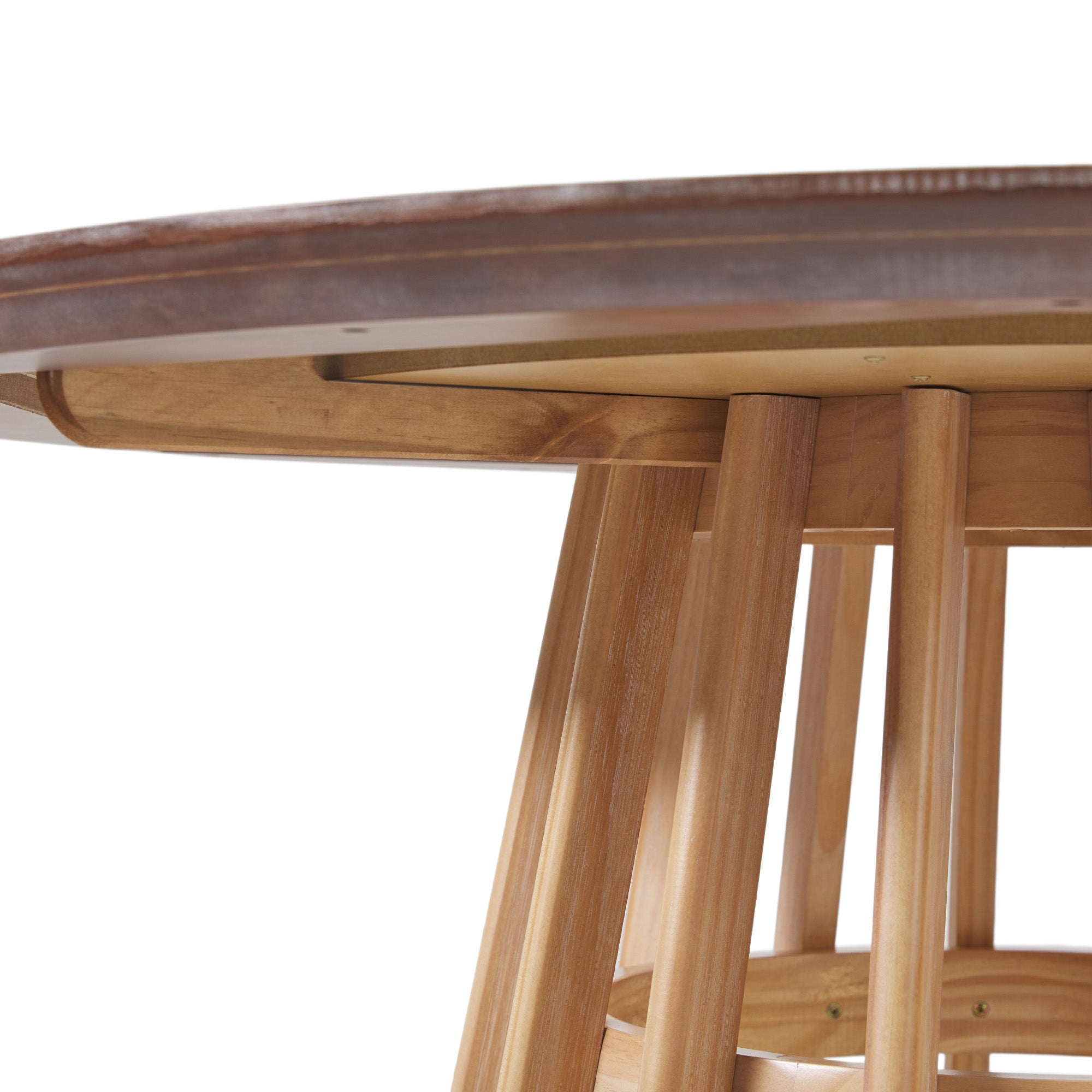 Modern 48 Round Solid Wood Dining Table – Walker Edison