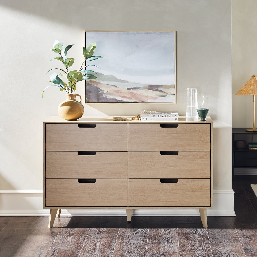 all modern dresser Lennart Finish Mid-Century (4 Colors) Thoughtful design details include integrated cutout metal handles for a sleek HULALA HOME Verral Fluted Wood