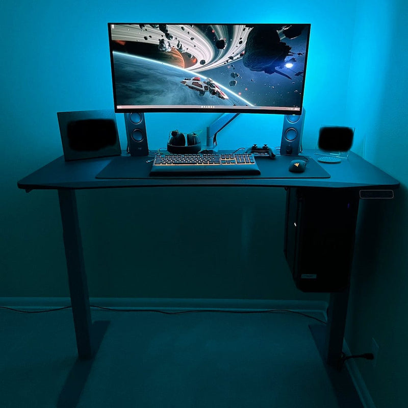 Walker Edison | Standing Gaming Desk + 5 Accessories Gaming Bundle