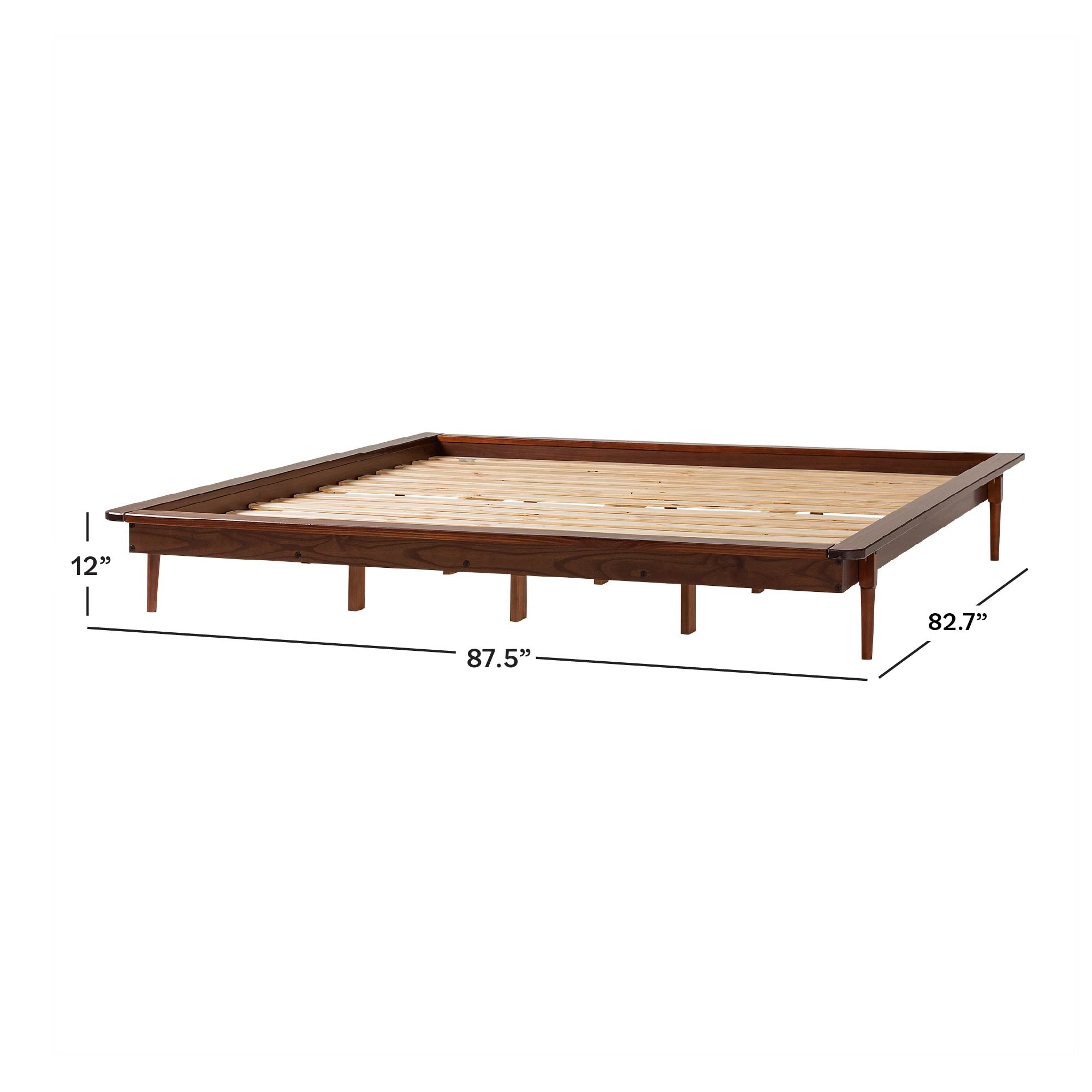 Walker Edison Spindle Platform Bed