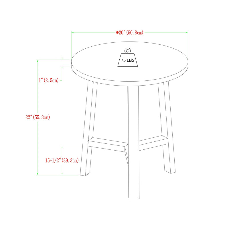 30" Emerson Side Table, Set of 2 Walker Edison 