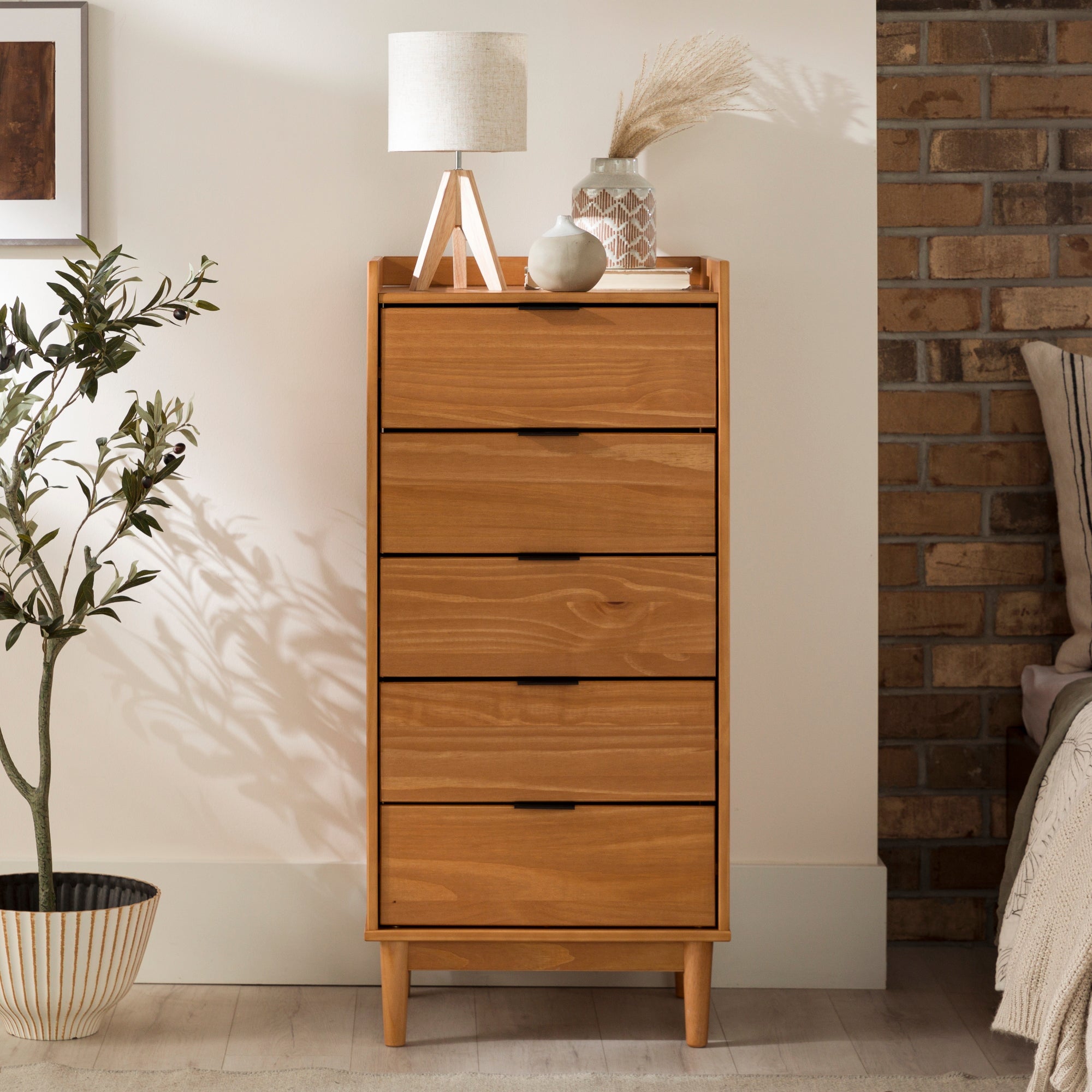 Lee Mid-Century Modern Wood Dresser – Walker Edison