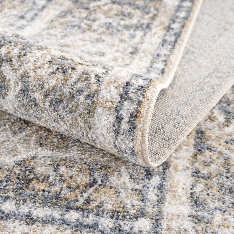 Boutique Rugs - Arias Cream & Blue Washable Area Rug Rugs Boutique Rugs 