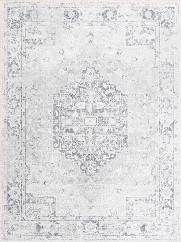 Akram Cream & Antrasit Washable Area Rug Rugs Boutique Rugs 