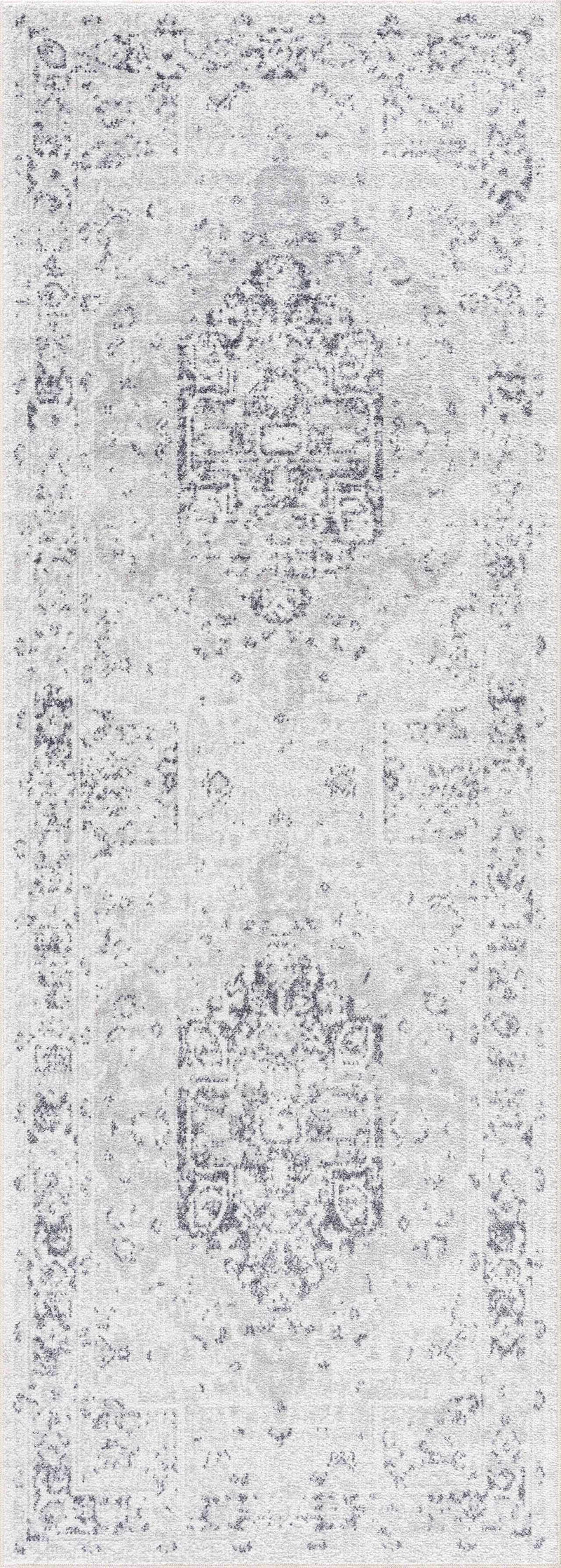 Akram Cream & Antrasit Washable Area Rug Rugs Boutique Rugs 