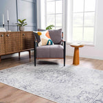 Akram Cream & Antrasit Washable Area Rug Rugs Boutique Rugs  Thumbnail