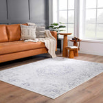 Akram Cream & Antrasit Washable Area Rug Rugs Boutique Rugs  Thumbnail