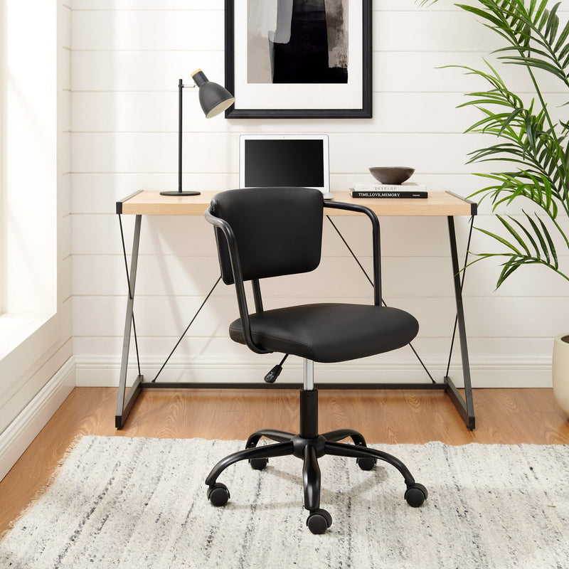 Modern Office Chair with Arms Living Room Walker Edison 