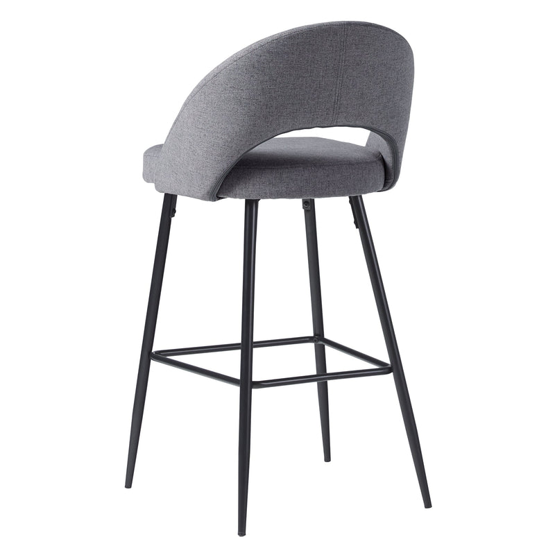 Modern 2-Piece Minimalist Upholstered Bar Stool Set Walker Edison 