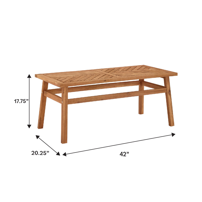 Vincent Patio Wood Coffee Table