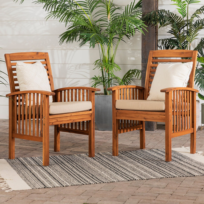 Midland Outdoor Chairs with Cushions | Cushioned Patio Chairs | Outdoor Patio Chairs with Cushions | Walker Edison
