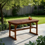 Midland Acacia Wood Outdoor Patio Butterfly Dining Table Thumbnail